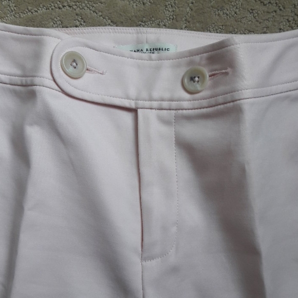 Pale Pink Cropped Ankle Pants-Camden Fit - Picture 3 of 7